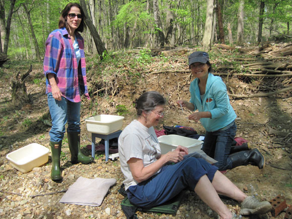 4 - Lyn Garrity  Connie Nissley_ and Mi Ae Kim enjoy sorting